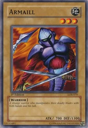 Armaill LOB-079 1st Edition Yu-Gi-Oh card from The Legend of Blue Eyes White Dragon