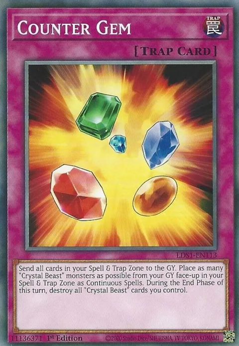 Counter Gem LDS1-EN113 Yu-Gi-Oh card from Legendary Duelists: Season 1