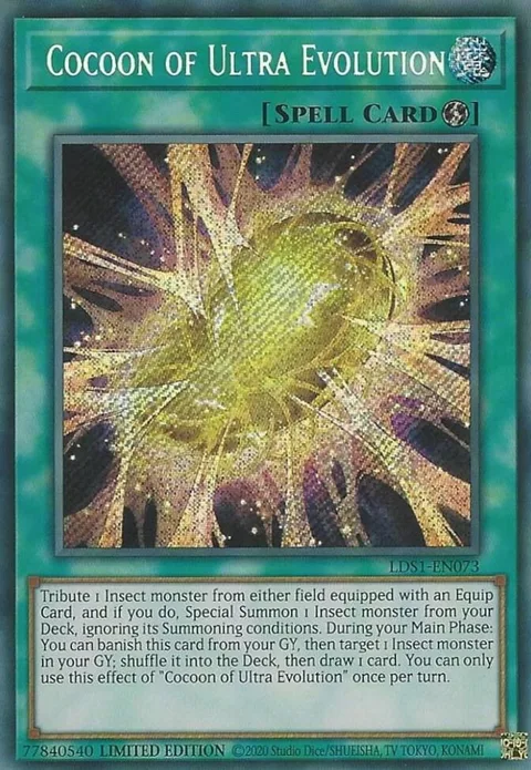 Cocoon of Ultra Evolution LDS1-EN073 Yu-Gi-Oh card from Legendary Duelists: Season 1