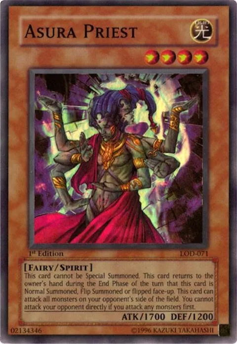 Asura Priest LOD-071 Unlimited Yu-Gi-Oh card from Legacy of Darkness
