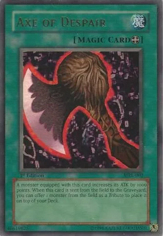 Axe of Despair MRL-002 1st Edition Yu-Gi-Oh card from Magic Ruler