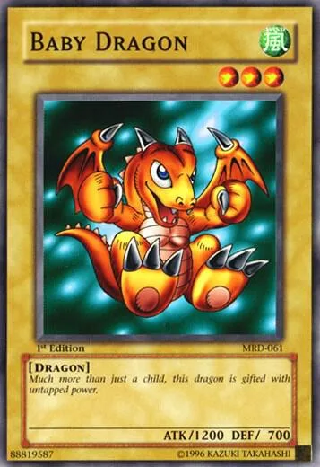 Baby Dragon MRD-061 1st Edition Yu-Gi-Oh card from Metal Raiders