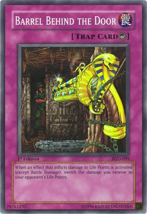 Barrel Behind the Door PGD-095 Unlimited Yu-Gi-Oh card from Pharaonic Guardian