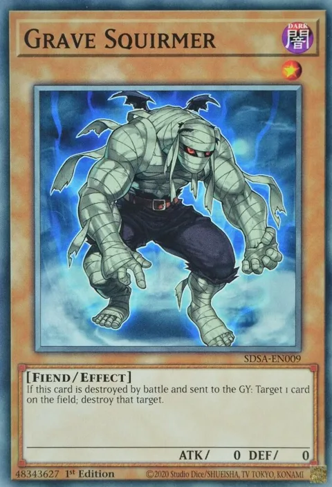 Grave Squirmer SDSA-EN009 Yu-Gi-Oh card from Structure Deck: Sacred Beasts