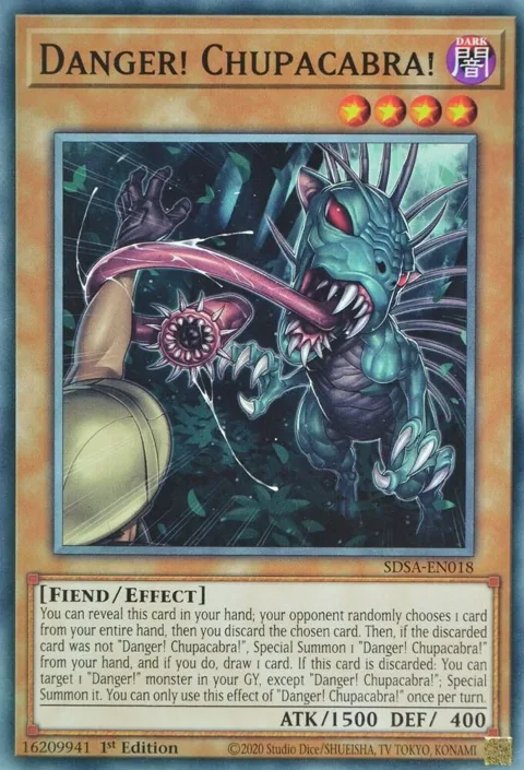Danger! Chupacabra! SDSA-EN018 Yu-Gi-Oh card from Structure Deck: Sacred Beasts