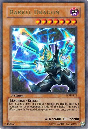 Barrel Dragon MRD-126 1st Edition Yu-Gi-Oh card from Metal Raiders