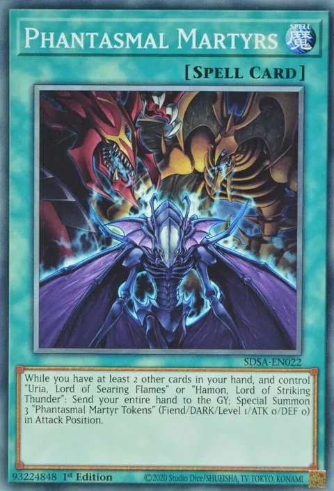 Phantasmal Martyrs SDSA-EN022 Yu-Gi-Oh card from Structure Deck: Sacred Beasts