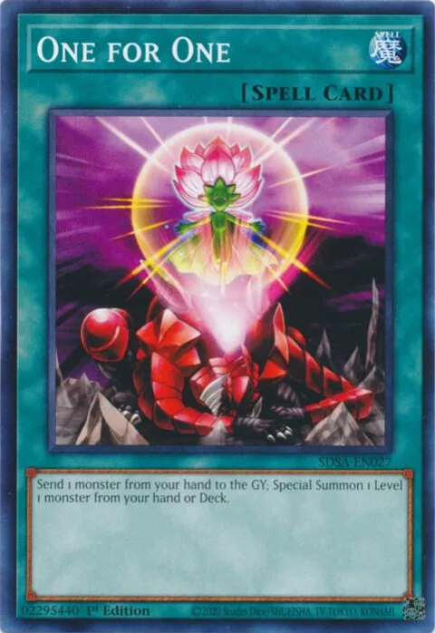 One for One SDSA-EN027 Yu-Gi-Oh card from Structure Deck: Sacred Beasts