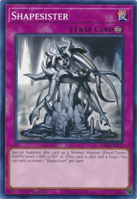 Shapesister SDSA-EN037 Yu-Gi-Oh card from Structure Deck: Sacred Beasts