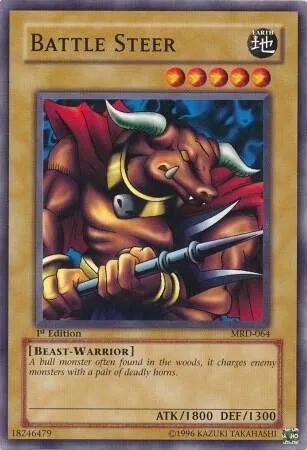Battle Steer MRD-064 Unlimited Yu-Gi-Oh card from Metal Raiders