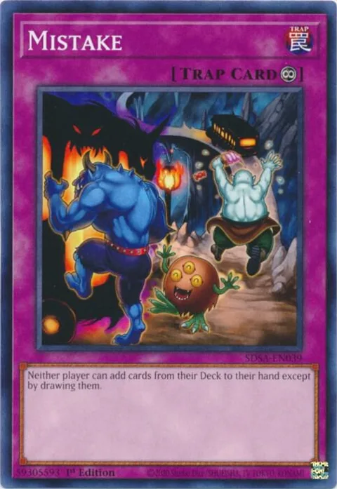 Mistake SDSA-EN039 Yu-Gi-Oh card from Structure Deck: Sacred Beasts