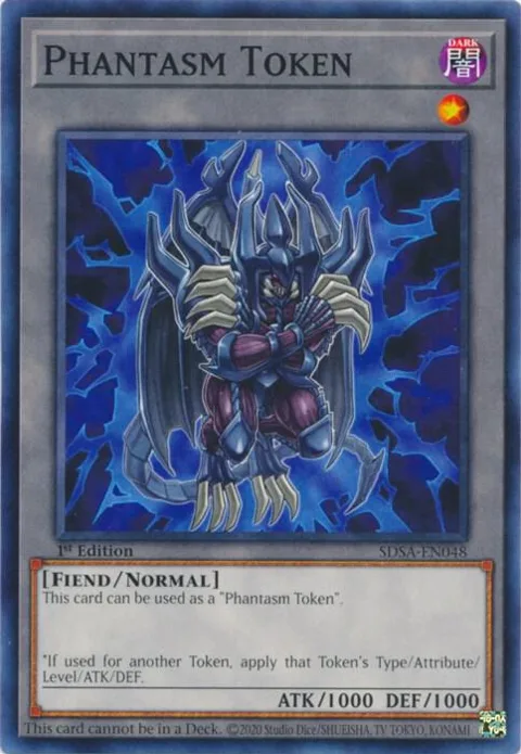 Token: Phantasm SDSA-EN048 Yu-Gi-Oh card from Structure Deck: Sacred Beasts