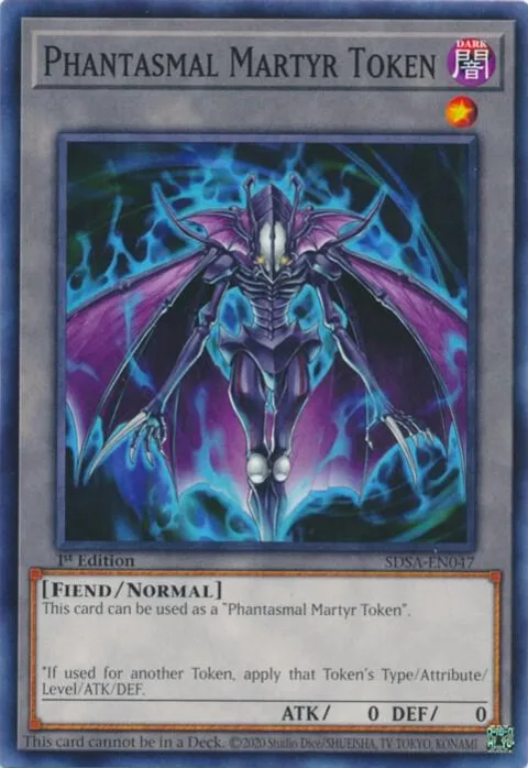 Token: Phantasmal Martyr SDSA-EN047 Yu-Gi-Oh card from Structure Deck: Sacred Beasts
