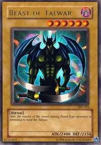 Beast of Talwar PSV-103 1st Edition Yu-Gi-Oh card from Pharaoh's Servant