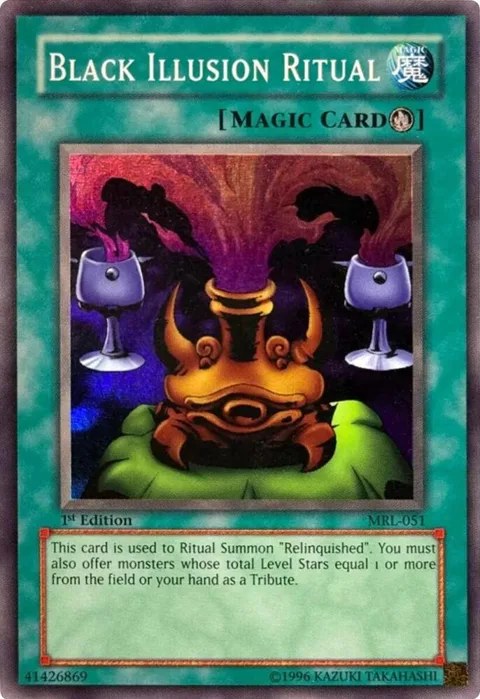 Black Illusion Ritual MRL-051 1st Edition Yu-Gi-Oh card from Magic Ruler