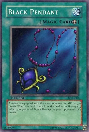 Black Pendant MRL-003 Unlimited Yu-Gi-Oh card from Magic Ruler