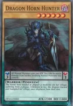 Dragon Horn Hunter DEM3-EN002 Yu-Gi-Oh card from Demo Deck 2016