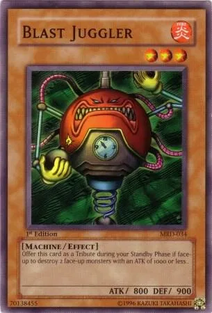 Blast Juggler MRD-034 Unlimited Yu-Gi-Oh card from Metal Raiders