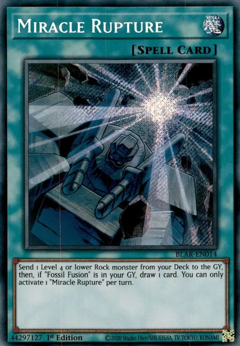 Miracle Rupture BLAR-EN014 Yu-Gi-Oh card from Battles of Legend: Armageddon