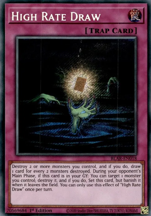 High Rate Draw BLAR-EN018 Yu-Gi-Oh card from Battles of Legend: Armageddon