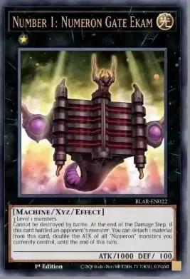 Number 1: Numeron Gate Ekam BLAR-EN022 Yu-Gi-Oh card from Battles of Legend: Armageddon