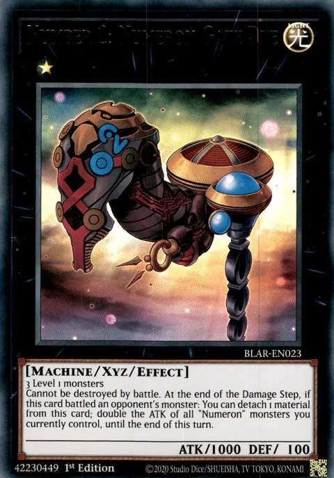 Number 2: Numeron Gate Dve BLAR-EN023 Yu-Gi-Oh card from Battles of Legend: Armageddon