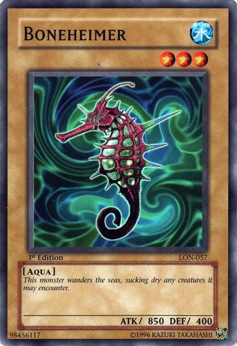 Boneheimer LON-057 Yu-Gi-Oh card from Labyrinth of Nightmare