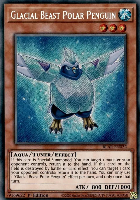 Glacial Beast Polar Penguin BLAR-EN032 Yu-Gi-Oh card from Battles of Legend: Armageddon