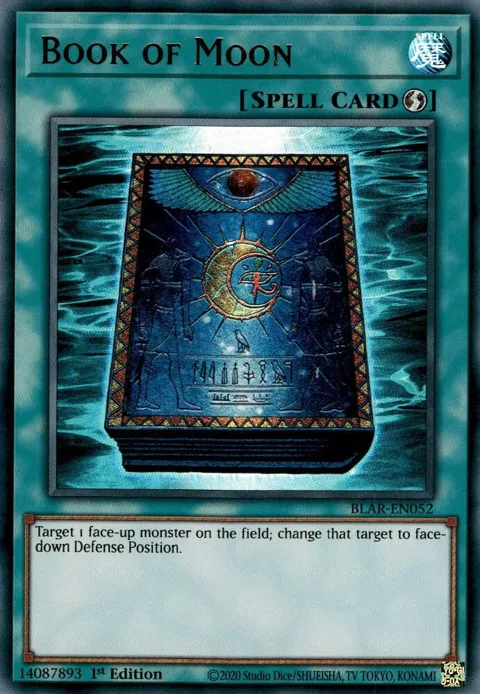 Book of Moon BLAR-EN052 Yu-Gi-Oh card from Battles of Legend: Armageddon
