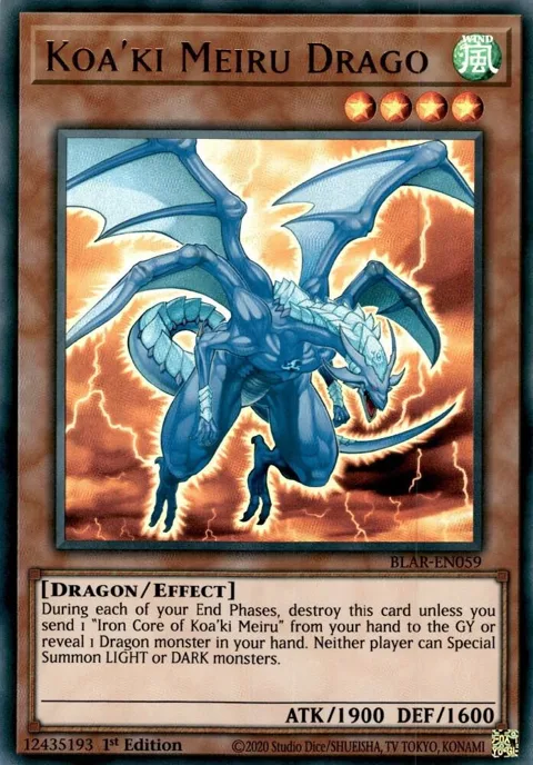 Koa'ki Meiru Drago BLAR-EN059 Yu-Gi-Oh card from Battles of Legend: Armageddon