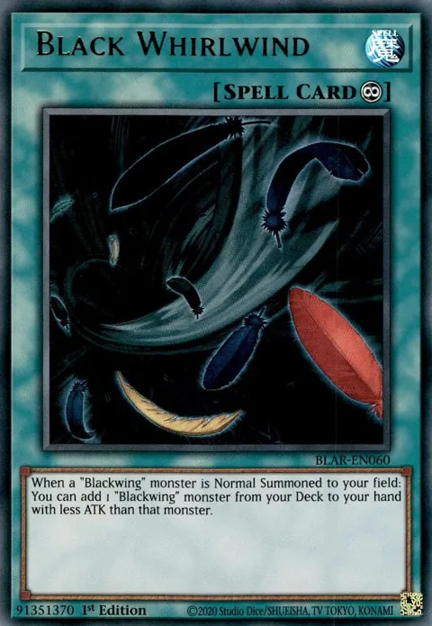 Black Whirlwind BLAR-EN060 Yu-Gi-Oh card from Battles of Legend: Armageddon