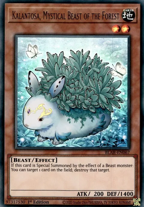 Kalantosa, Mystical Beast of the Forest BLAR-EN067 Yu-Gi-Oh card from Battles of Legend: Armageddon