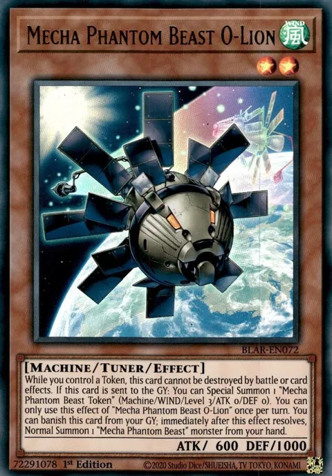 Mecha Phantom Beast O-Lion BLAR-EN072 Yu-Gi-Oh card from Battles of Legend: Armageddon