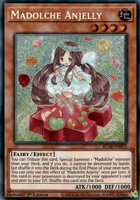 Madolche Anjelly BLAR-EN073 Yu-Gi-Oh card from Battles of Legend: Armageddon