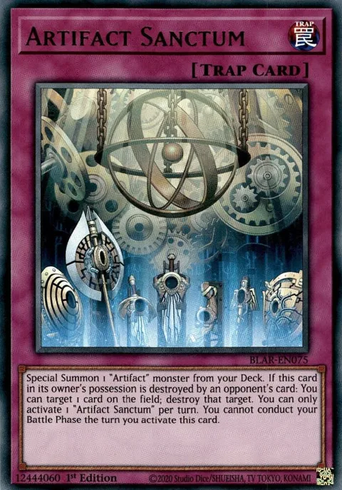 Artifact Sanctum BLAR-EN075 Yu-Gi-Oh card from Battles of Legend: Armageddon