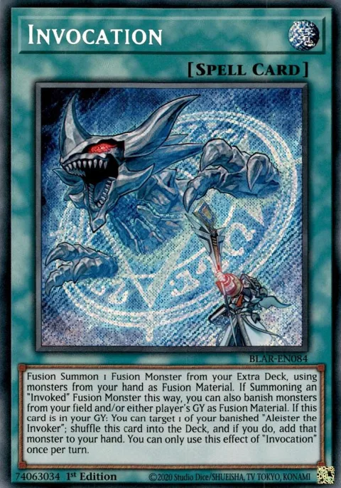 Invocation BLAR-EN084 Yu-Gi-Oh card from Battles of Legend: Armageddon
