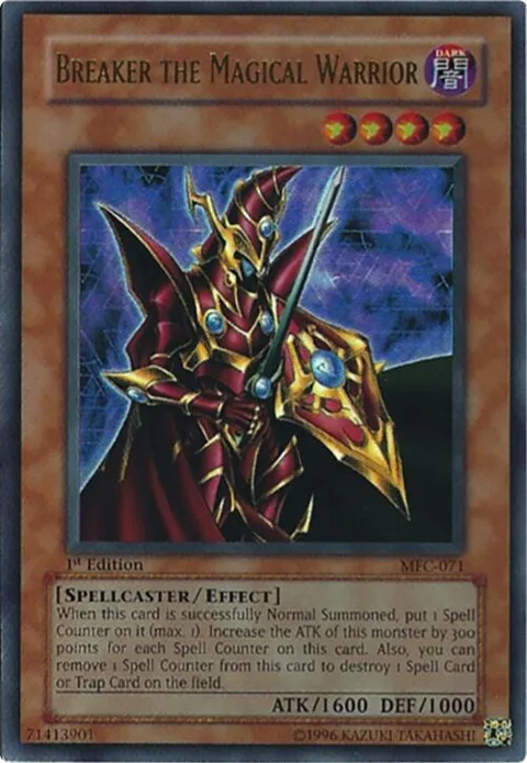 Breaker the Magical Warrior MFC-071 1st Edition Yu-Gi-Oh card from Magician's Force