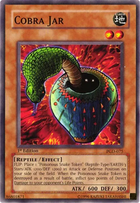 Cobra Jar PGD-075 Unlimited Yu-Gi-Oh card from Pharaonic Guardian