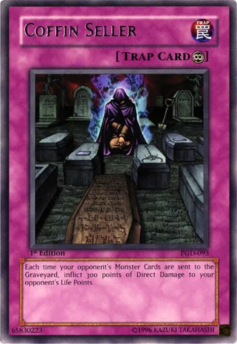 Coffin Seller PGD-093 Unlimited Yu-Gi-Oh card from Pharaonic Guardian