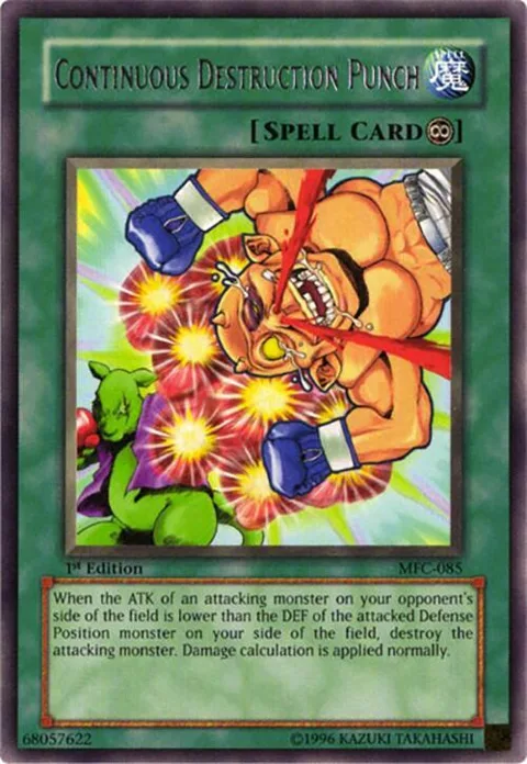 Continuous Destruction Punch MFC-085 1st Edition Yu-Gi-Oh card from Magician's Force