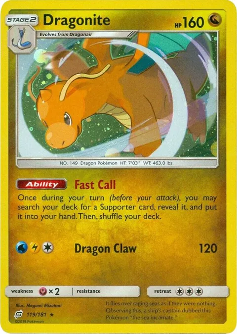 Dragonite - 119/181 Cosmos Holo #119/181 Holofoil Pokémon card from Miscellaneous Cards & Products