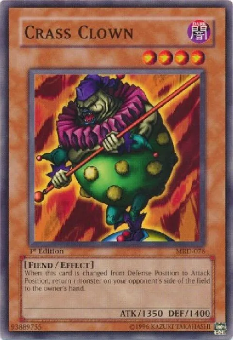 Crass Clown MRD-078 1st Edition Yu-Gi-Oh card from Metal Raiders
