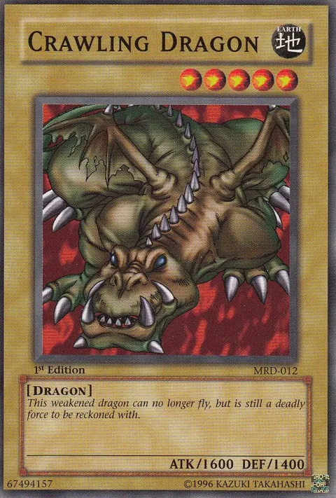 Crawling Dragon MRD-012 1st Edition Yu-Gi-Oh card from Metal Raiders