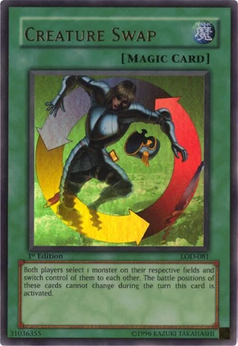 Creature Swap LOD-081 Unlimited Yu-Gi-Oh card from Legacy of Darkness