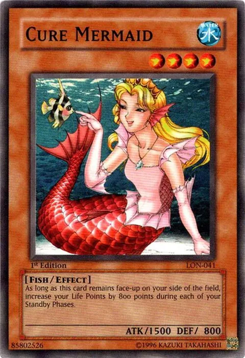Cure Mermaid LON-041 Unlimited Yu-Gi-Oh card from Labyrinth of Nightmare