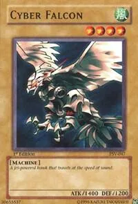 Cyber Falcon PSV-047 1st Edition Yu-Gi-Oh card from Pharaoh's Servant