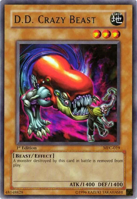 D.D. Crazy Beast MFC-019 1st Edition Yu-Gi-Oh card from Magician's Force