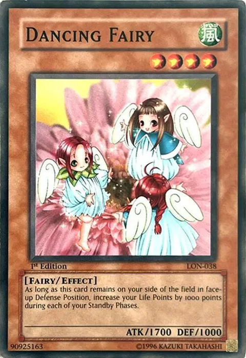 Dancing Fairy LON-038 Unlimited Yu-Gi-Oh card from Labyrinth of Nightmare