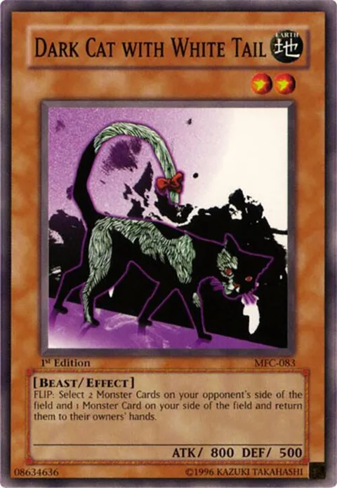 Dark Cat with White Tail MFC-083 Yu-Gi-Oh card from Magician's Force