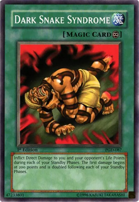Dark Snake Syndrome PGD-087 1st Edition Yu-Gi-Oh card from Pharaonic Guardian